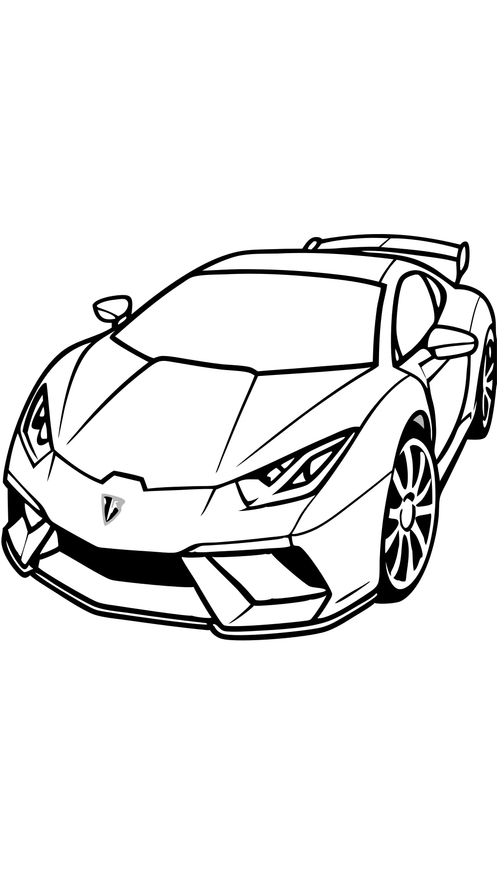 coloriage de Lamborghini à imprimer